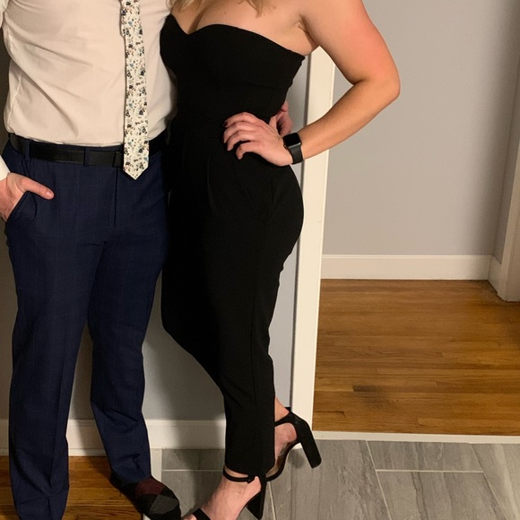 Sweetheart neck strapless jumpsuit - Picture 4 of 4